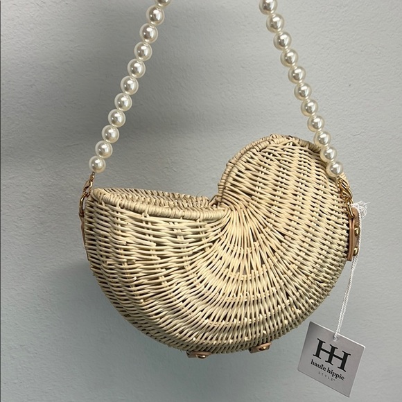 Haute Hippie | Seashell-Shaped Bag w/ Faux Pearl Handles 🐚 - Picture 13 of 13
